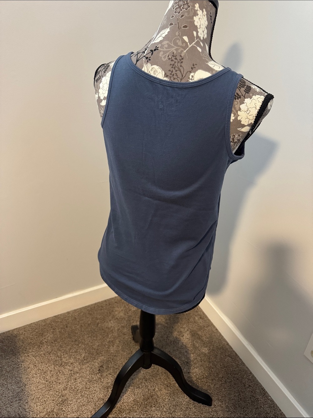 Life Is Good Navy Sleeveless Cotton Tank - Picture 2 of 3